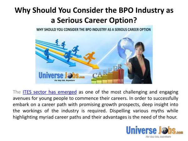 Why Should You Consider the BPO Industry as a Serious Career Option?