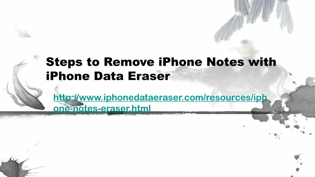 steps to remove iphone notes with iphone data eraser