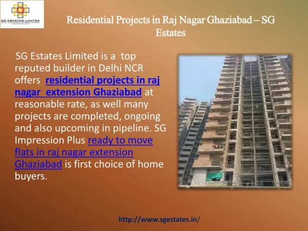 Residential Project In Raj Nagar Extension