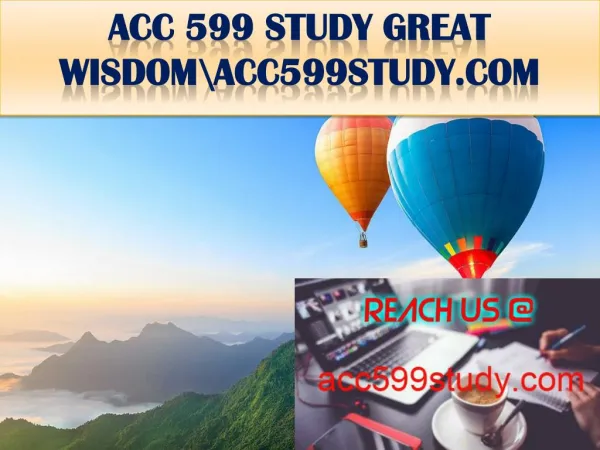 ACC 599 STUDY GREAT WISDOM\acc599study.com