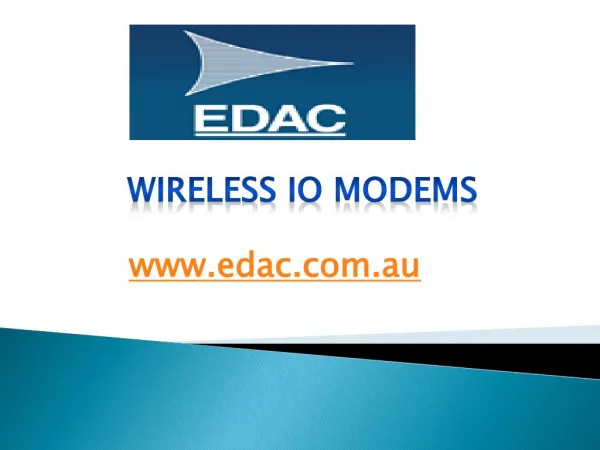Wireless io Modems - edac.com.au