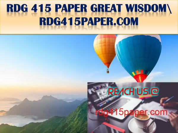 RDG 415 PAPER GREAT WISDOM\ rdg415paper.com