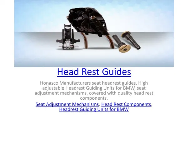 Head Rest Guides