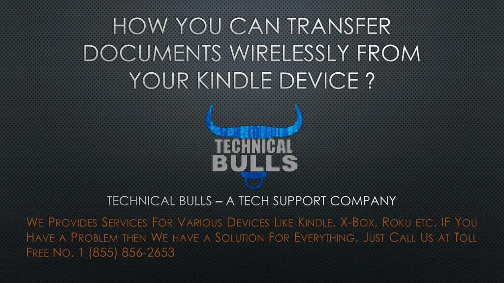 how you can transfer documents wirelessly from your kindle device