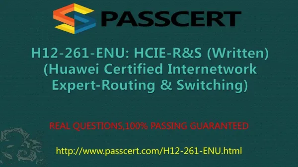 HCIE-R&S H12-261-ENU practice test