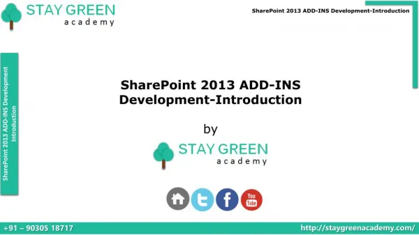 SharePoint 2013 Apps Development - Introduction Training