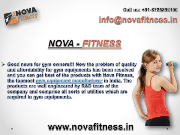 Gym, Fitness, Exercise Equipments Manufacturer in India