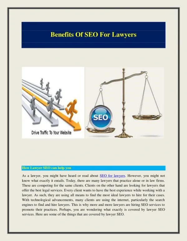 SEO For Lawyers