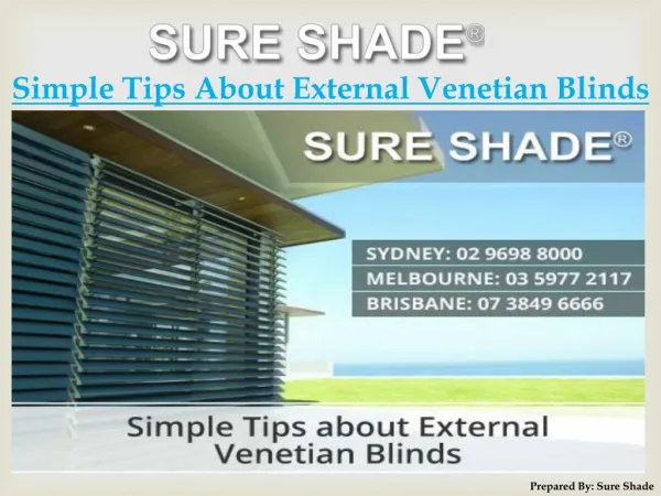 Simple Tips about External Venetian Blinds by Sure Shade