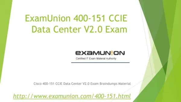 ExamUnion 400-151 CCIE Data Center V2.0 Written exam questions