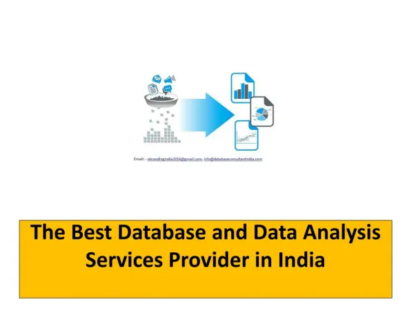 The Best Database and Data Analysis Services Provider in India