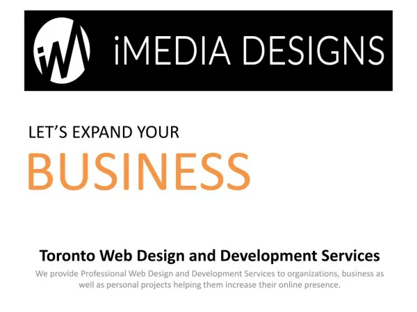 Toronto Web Design Company, web designer Toronto - iMediadesigns