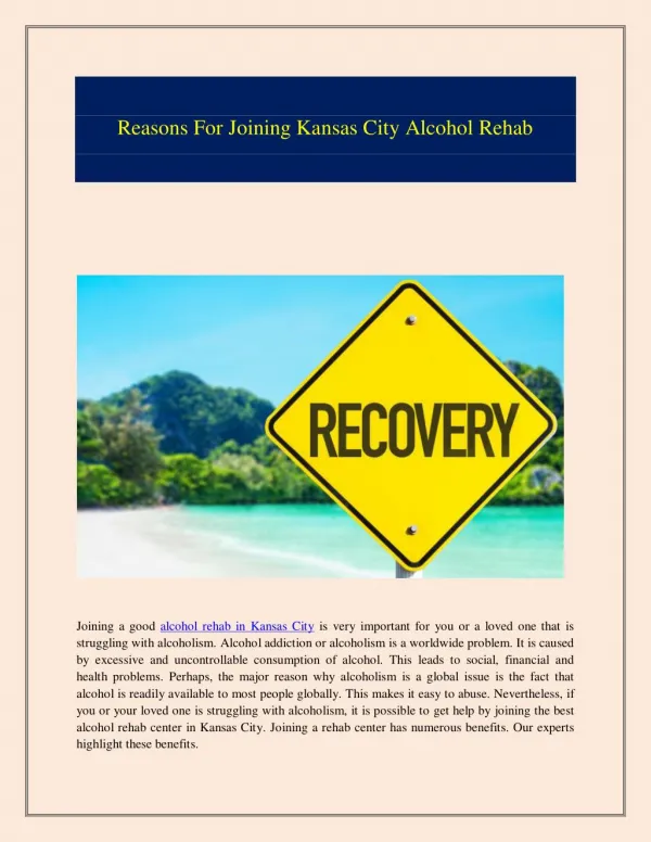 Alcohol Rehab Kansas City