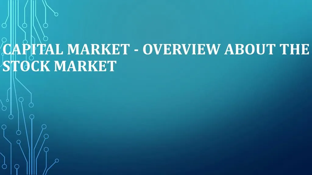 capital market overview about the stock market