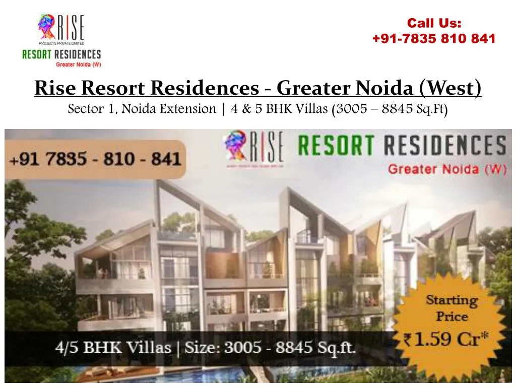 rise resort residences greater noida west
