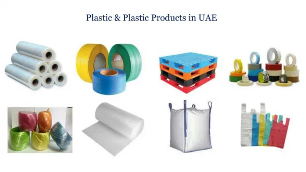 Plastics and Plastic Products Manufacturers in Dubai