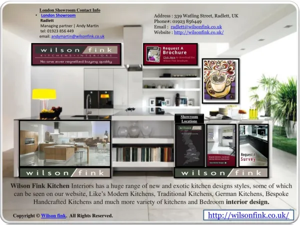 Largest Kitchen Showroom London - Wilson Fink