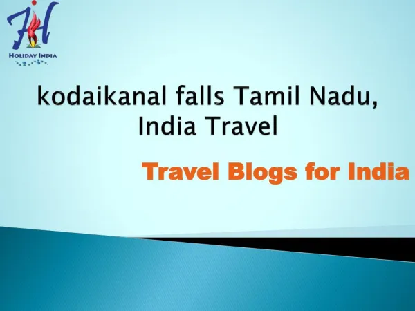 Kodaikanal Tamilnadu India - Kodaikanal Falls
