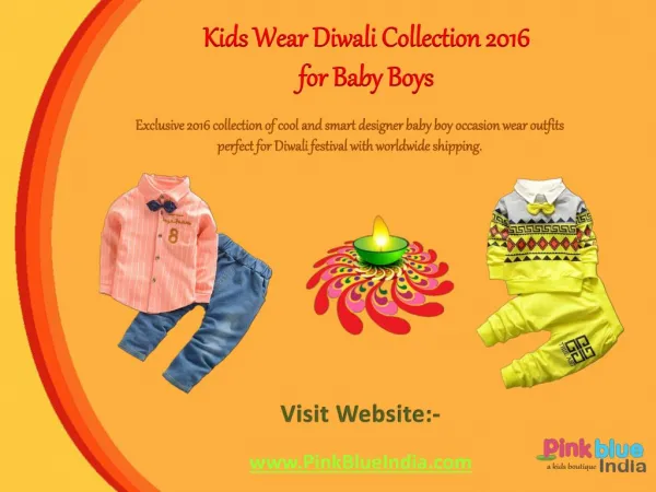 Kids Festival Outfits and Clothing Collection for Diwali Season