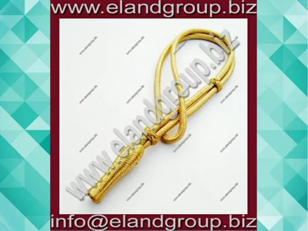 Gold Mylar Wire Sword Knot