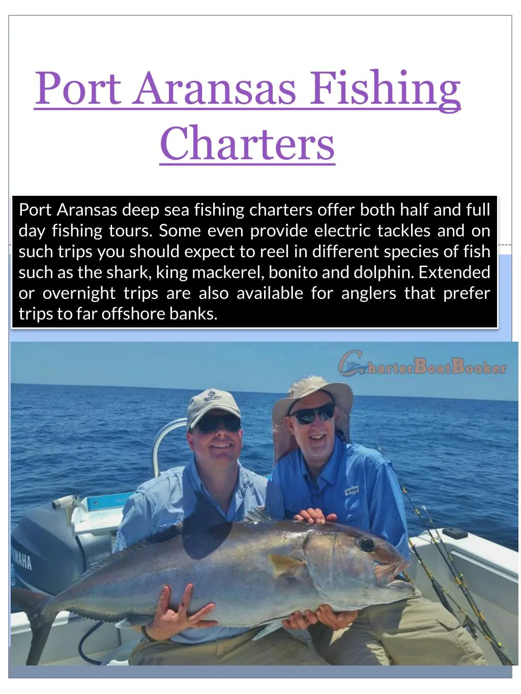 port aransas fishing charters