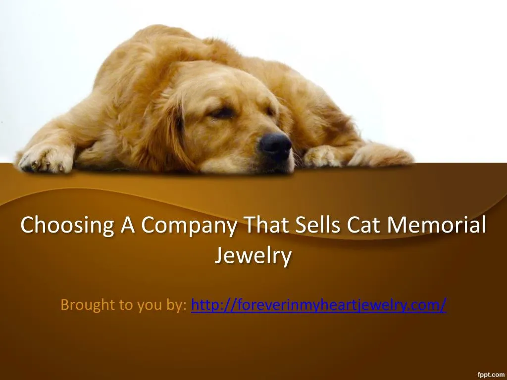choosing a company that sells cat memorial jewelry