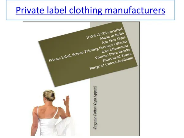 private label t shirt manufacturers