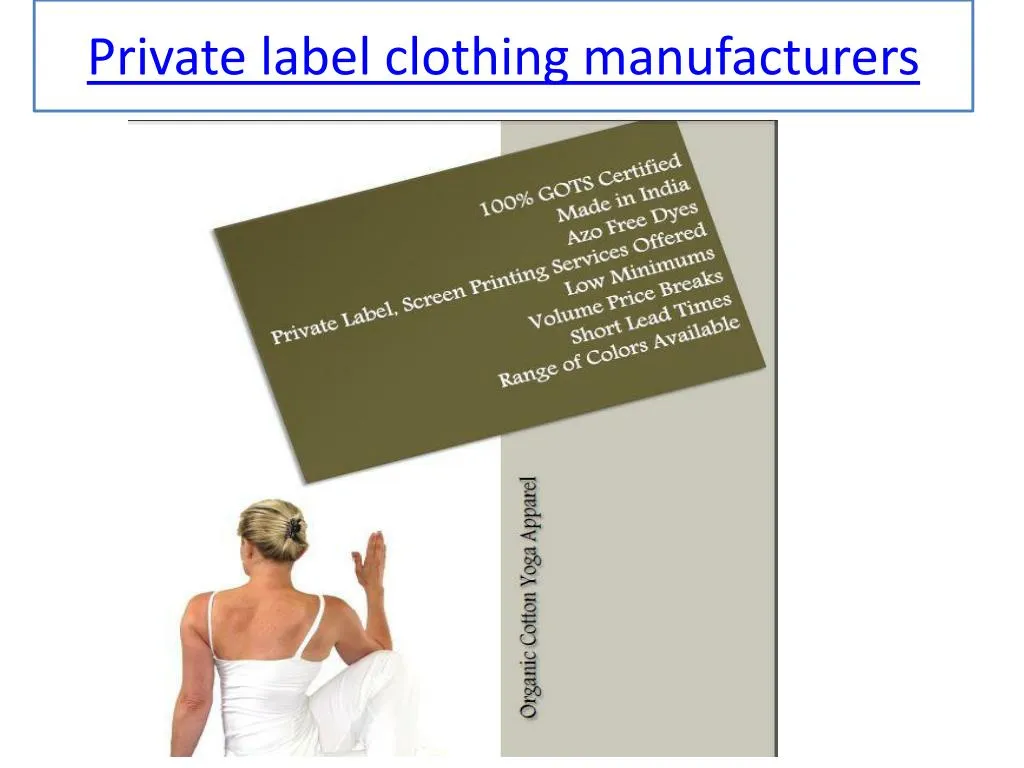 private label clothing manufacturers