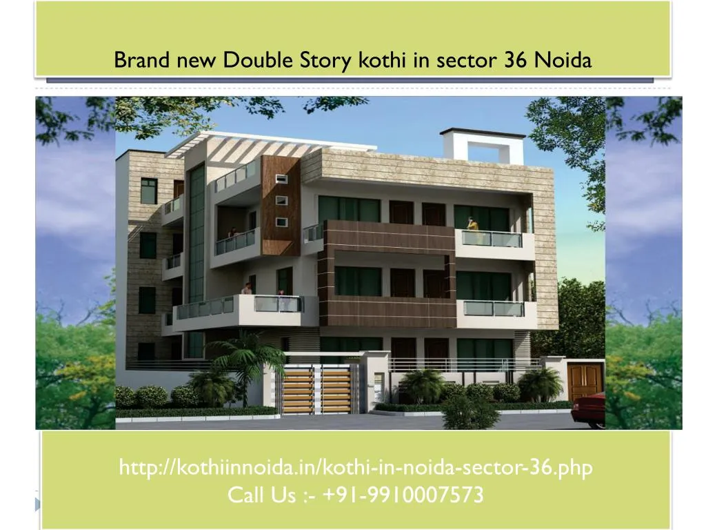 brand new double story kothi in sector 36 noida