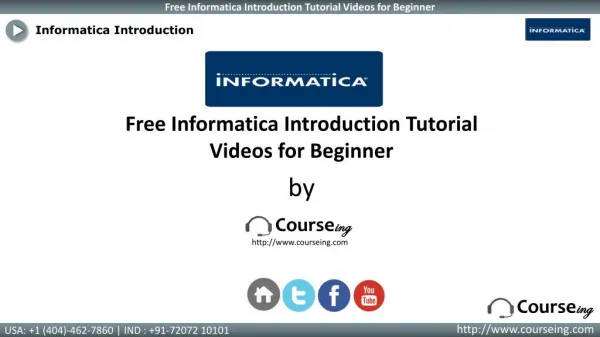 Informatica Introduction