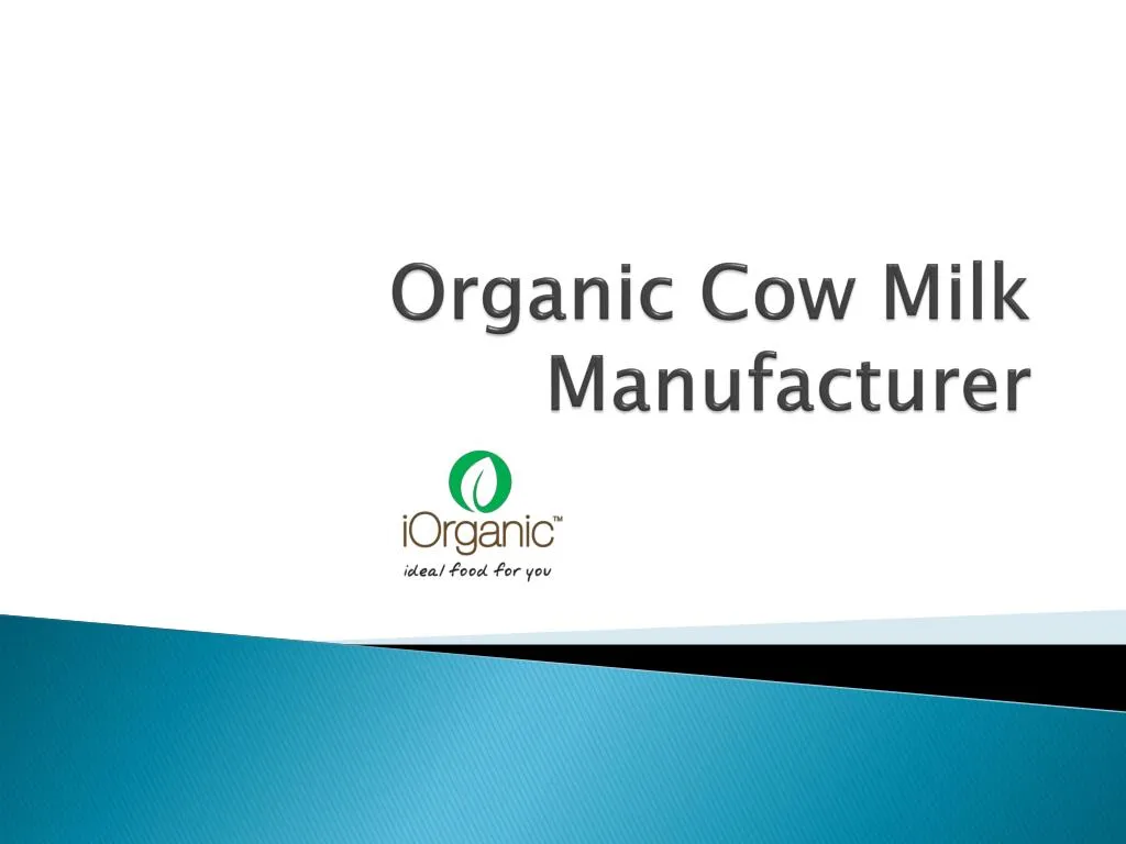 organic cow milk manufacturer