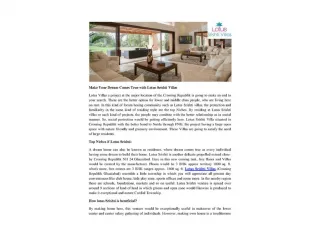 Make Your Dream Comes True with Lotus Srishti Villas - slide 1