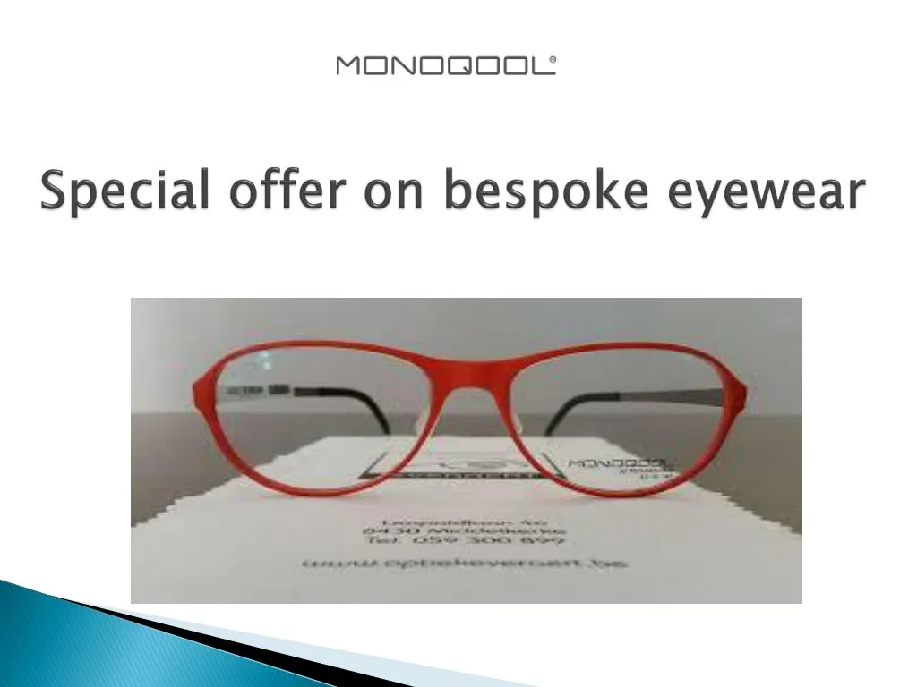 special offer on bespoke eyewear