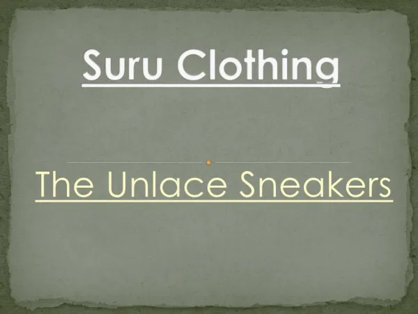 Unlaced Sneaker? - www.suruclothing.com