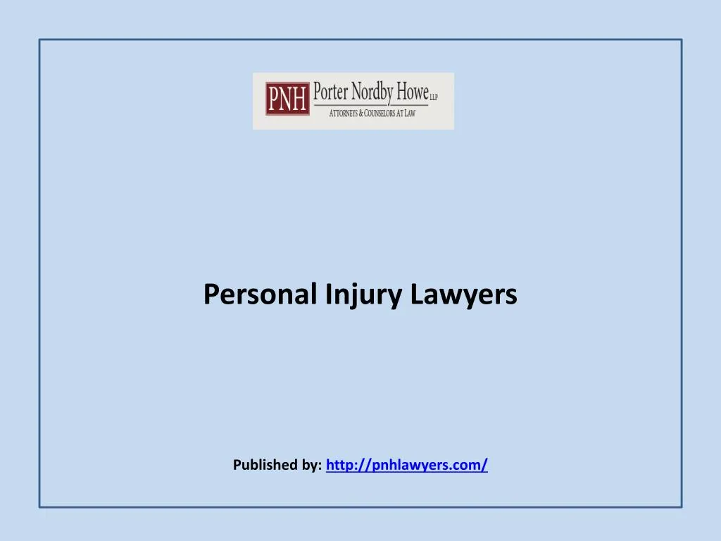 personal injury lawyers published by http pnhlawyers com