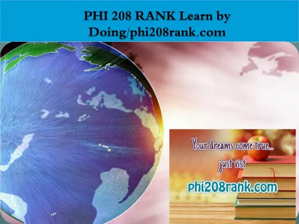 PHI 208 RANK Learn by Doing/phi208rank.com