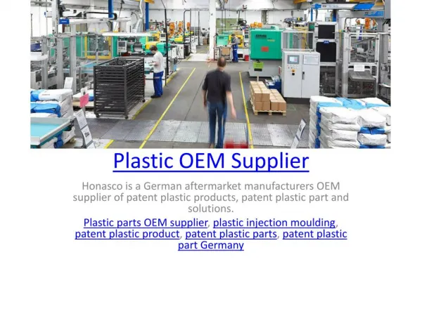 Plastic OEM Supplier