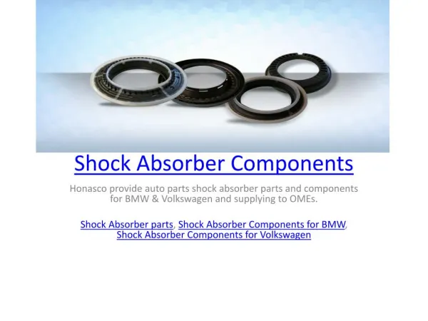 Shock Absorber Components