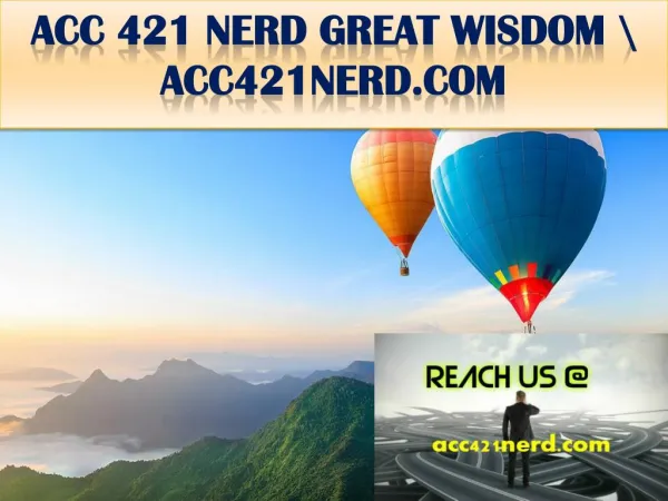 ACC 421 NERD GREAT WISDOM \ acc421nerd.com
