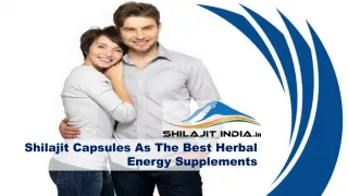 Shilajit Capsules As The Best Herbal Energy Supplements - slide 1