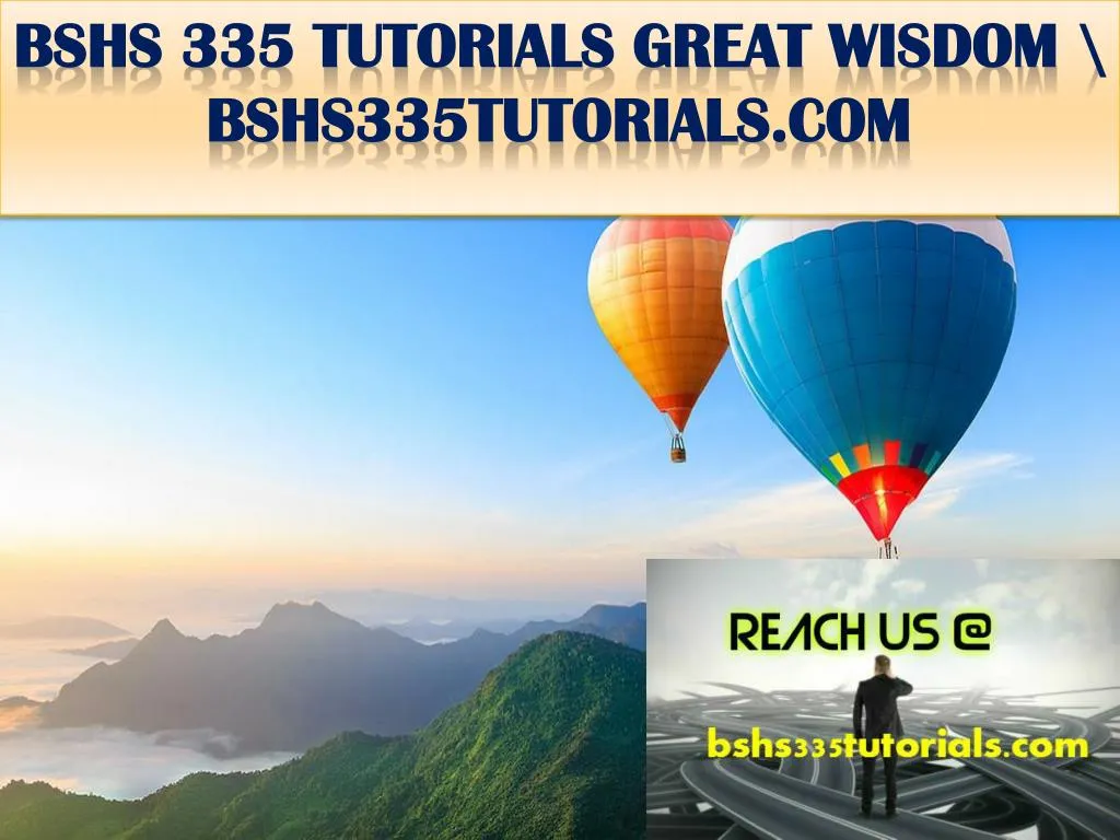 bshs 335 tutorials great wisdom bshs335tutorials com