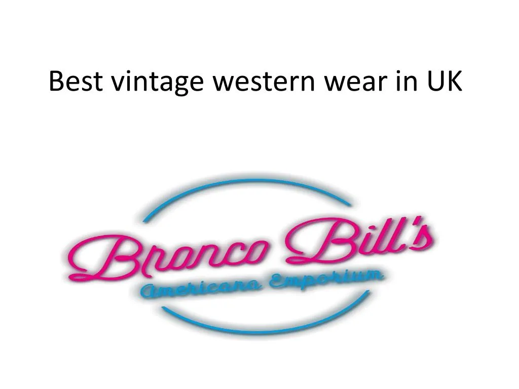 best vintage western wear in uk