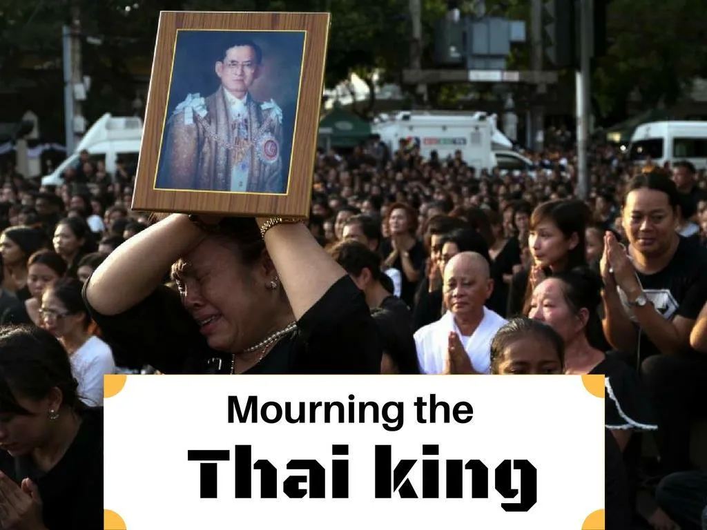 grieving the thai king