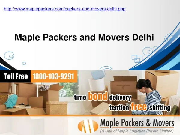 Packers and Movers Delhi - Maple Packers and Movers