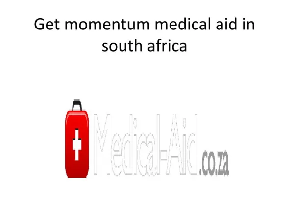 Get momentum medical aid in south africa