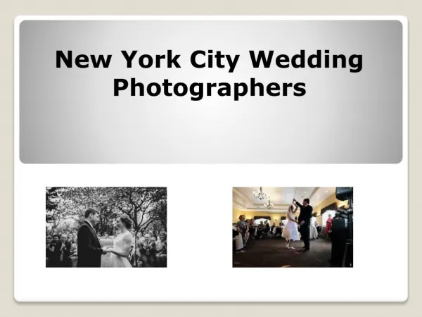New York City Wedding Photographers