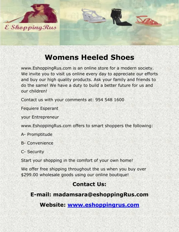 Womens Heeled Shoes