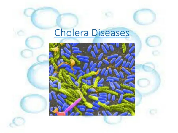 Cholera Diseases, Water Borne Diseases
