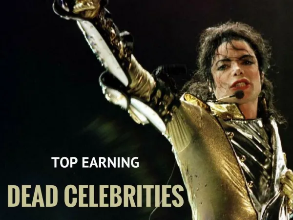 Top-earning dead celebrities