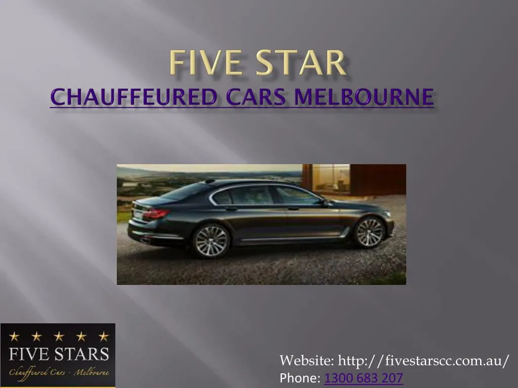 five star chauffeured cars melbourne